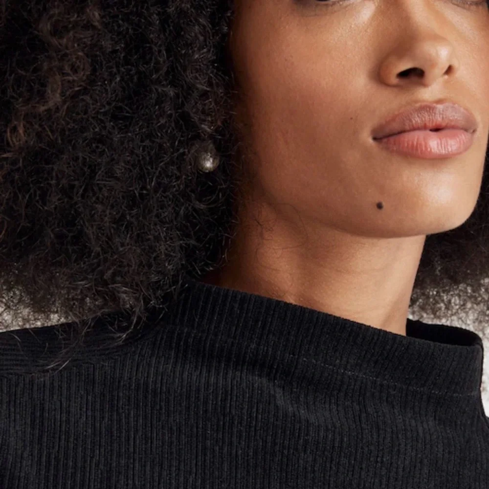 Madewell Striped Jacquard Funnelneck Top